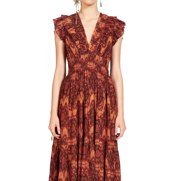 Ulla Johnson Samara Dress Ember Size 8 - Picture 1 of 10